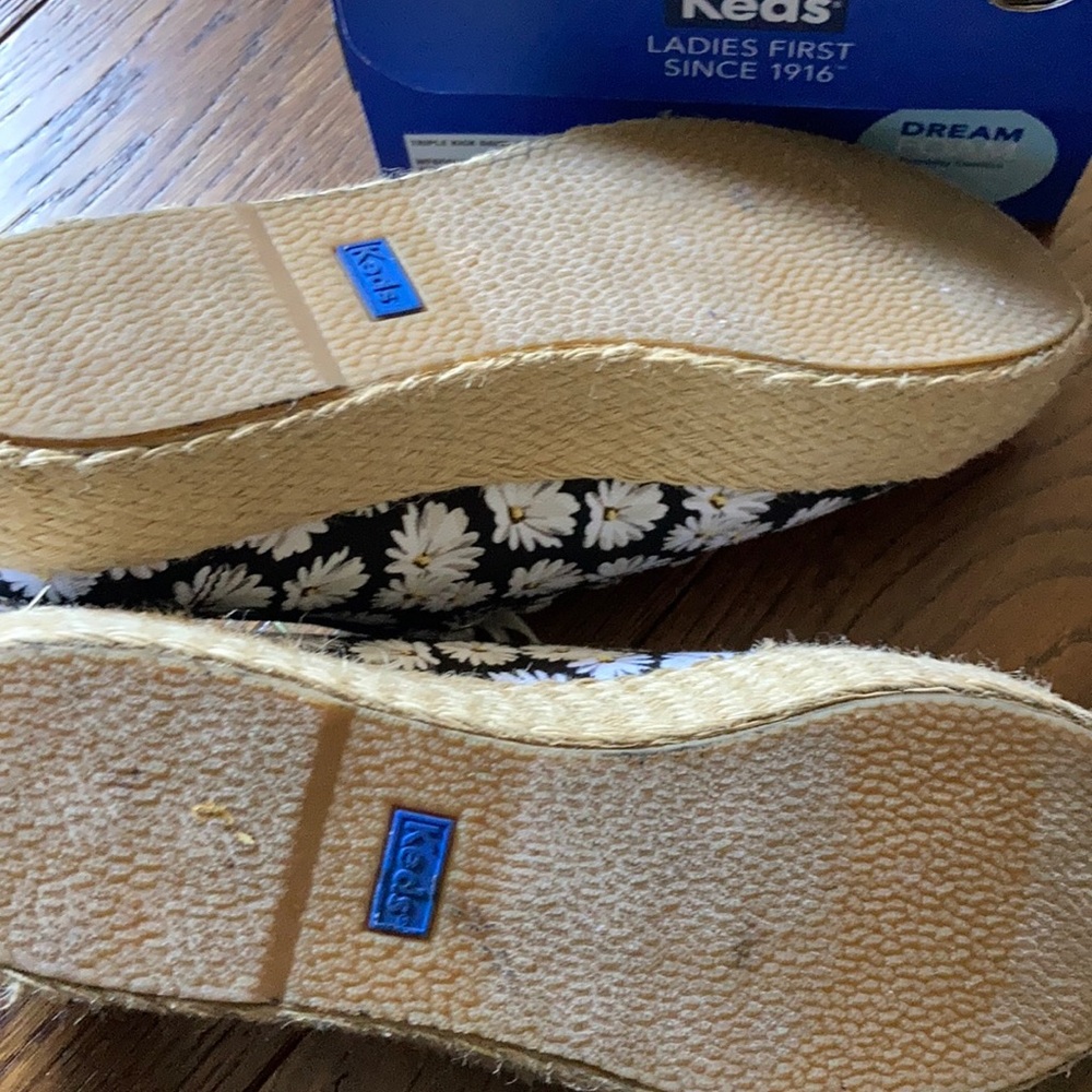 Keds Triple Kick Daisy black shoes size 8 - Picture 4 of 8